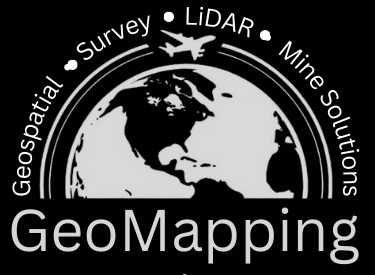 GeoMapping Grey Site Logo on Black BG